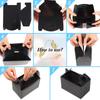 36 Pcs Party Favor Treat Boxes, Goodie Candy Gable Paper Gift Boxes with Handles for Birthday Wedding Shower Christmas Party Supplies, 6 x 3.5 x 3.5 Inches(Black) view 3