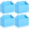 36 Pcs Party Favor Treat Boxes, Goodie Candy Gable Paper Gift Boxes with Handles for Birthday Wedding Shower Christmas Party Supplies, 6 x 3.5 x 3.5 Inches(Blue) view 1