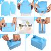 36 Pcs Party Favor Treat Boxes, Goodie Candy Gable Paper Gift Boxes with Handles for Birthday Wedding Shower Christmas Party Supplies, 6 x 3.5 x 3.5 Inches(Blue) view 3