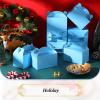 36 Pcs Party Favor Treat Boxes, Goodie Candy Gable Paper Gift Boxes with Handles for Birthday Wedding Shower Christmas Party Supplies, 6 x 3.5 x 3.5 Inches(Blue) view 4