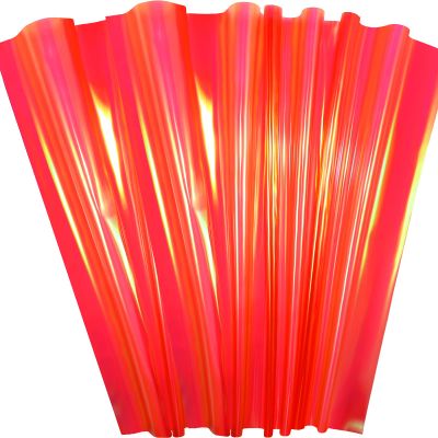 Outus Iridescent Cellophane Film Rainbow Cellophane Wrapping DIY Craft Decorations for Gift Baskets Fairy Butterfly Supply Party Festival celebrations (Red,39 x 138 Inch)