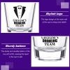 12 Pieces 2 oz Groomsmen Shot Glasses Groom's Drinking Team Shot Glasses Wedding Party Glasses Cups Groom's Drinking Team Captain Shot Cups Wedding Party Drinking Cups for Wedding Party Supplies view 2