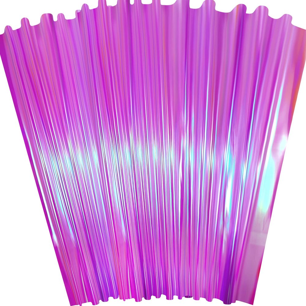 Outus Iridescent Cellophane Film Rainbow Cellophane Wrapping DIY Craft Decorations for Gift Baskets Fairy Butterfly Supply Party Festival celebrations(39 x 138 Inch,Purple)