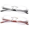 2 Pack Rimless Spring Hinge Photochromic Sun Readers Blue Light Blocking Computer Reading Glasses UV400 Protection Transition Sunglasses Shades Anti Glare Eyewear Gaming Eyeglasses for Men Women view 1