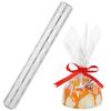 jojofuny 100ft Clear Cellophane Wrap Roll | Snowflakes Cellophane Wrapping Paper | Cellophane Roll for Arts, Flowers, Crafts, Treats, and Baskets (2.5 Mil Thick, 16.9 in x 100 ft)