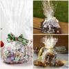 jojofuny 100ft Clear Cellophane Wrap Roll | Snowflakes Cellophane Wrapping Paper | Cellophane Roll for Arts, Flowers, Crafts, Treats, and Baskets (2.5 Mil Thick, 16.9 in x 100 ft) view 4