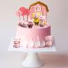 10Pcs Pink Pig Cake Decoration Piggy Cake Topper Miniature Pig Figurines Little Farm Animals Cake Topper Pig Birthday Party Supplies view 3