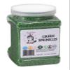 GREEN SPRINKLES- Gluten Free. Dairy Free. Egg Free. Soy Free. Nuts free.Kosher.Vegan.Sprinkles For Baking,Decorating,Cakes,Cupcakes,Cookies,Toppings,Jimmies,Sugar Shapes,Large,Bulk Candy view 1