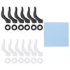 Beaupretty 1set Silicone Eyeglass Leg Covers Ear Grips and Cleaning Cloth and Lightweight Non-Skid Accessory for Sports and Outdoor Activities view 1