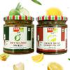 Add me Dry Mango Pickle, sukha North Indian aam ka achar 150gm and Sweet Lemon Pickle, khatta meetha nimbu ka achar 200gm Combo Pack Glass Jar view 1