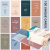 100 Affirmation Cards for Women and Men With 150+ Thought-Provoking Questions, Unique Affirmation cards for stress Relief, Meditation and Self Care Gift For Women and Men. view 1