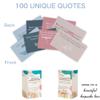 100 Affirmation Cards for Women and Men With 150+ Thought-Provoking Questions, Unique Affirmation cards for stress Relief, Meditation and Self Care Gift For Women and Men. view 3