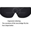 Sleep Eye Mask for Men Women, 9 * 3.94 * 0.79 inch 3D Contoured Cup Sleeping Mask Blindfold, Rebound Memory Foam Eye Mask for Sleeping, Soft Comfort Shading Eye Shade Cover for Travel Yoga Nap view 4
