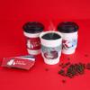 60pcs Christmas Coffee Cup Hot Chocolate Cup Sleeves,Fits 12 oz to 20 oz,with 5 Different Custom Xmas Designs,for Christmas Hot Chocolate,Coffee,Cocoa,Tea or Cold Beverage view 4