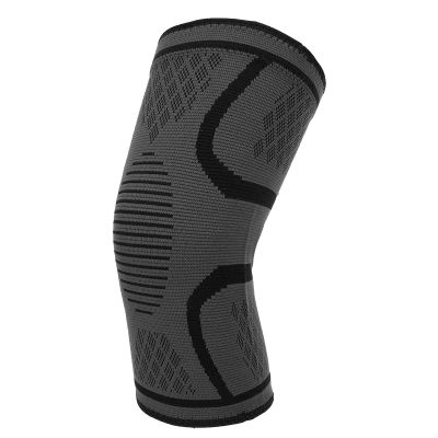 1Pc Knee Compression Sleeve for Men & Women, NonSlip Breathable Knee Brace Support for Running Basketball Gym, Meniscus Tear, Arthritis, Joint Pain Relief(L)