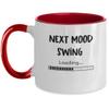 Gag Menopause Mug, Menopause Two Toned Coffee Cup, Funny Menopause Presents for Best Friend, Crazy Mood Swings, Hormonal Teenager Birthday view 1