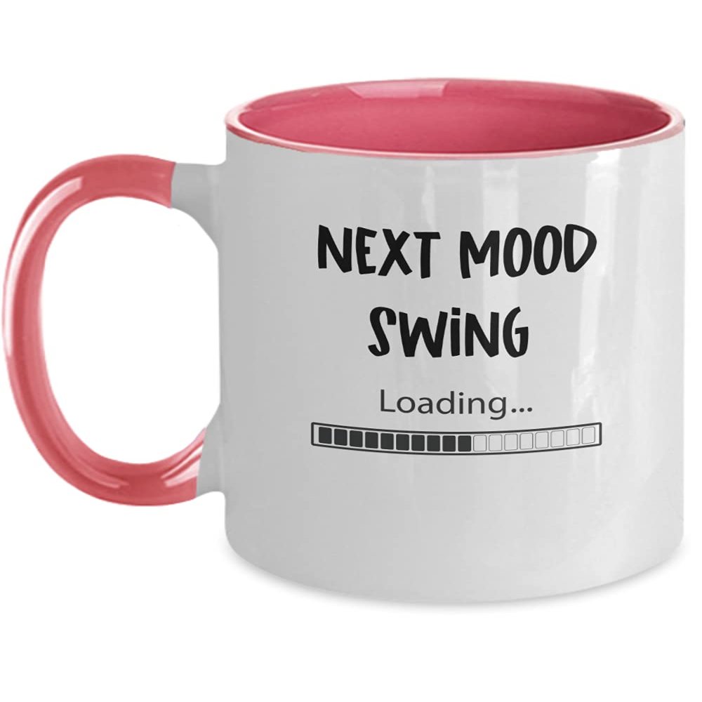 Gag Menopause Mug, Menopause Two Toned Coffee Cup, Funny Menopause Presents for Best Friend, Crazy Mood Swings, Hormonal Teenager Birthday
