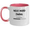 Gag Menopause Mug, Menopause Two Toned Coffee Cup, Funny Menopause Presents for Best Friend, Crazy Mood Swings, Hormonal Teenager Birthday view 1