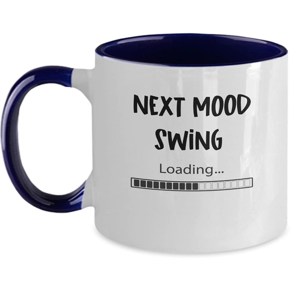 Gag Menopause Mug, Menopause Two Toned Coffee Cup, Funny Menopause Presents for Best Friend, Crazy Mood Swings, Hormonal Teenager Birthday