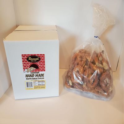Revonah Pretzel - Taste the Freshness, Handmade Brick Oven Baked Pretzels - No Preservatives - Made To Order Daily (Light Salt, 3lb Box)