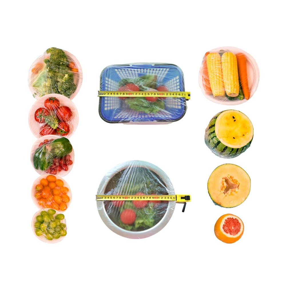 200PCS Upgraded Pre-cut Plastic Wrap Alternative to Foil Cling Wrap Sran Wrap,Used as Food Storage Covers, Fresh Keeping Bags 100pcs, Bowl Covers,Pot Lid,Keep Food Fresh,Cover Leftover