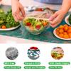 200PCS Upgraded Pre-cut Plastic Wrap Alternative to Foil Cling Wrap Sran Wrap,Used as Food Storage Covers, Fresh Keeping Bags 100pcs, Bowl Covers,Pot Lid,Keep Food Fresh,Cover Leftover view 3