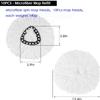 10Pack Spin Mop Replacement Heads,Spinning Mop Replace Head for Easy Wring Mop, 100% Microfiber Mop Head Replacement Compatible with Triangle Spin Mop Refill for Floor Cleaning,White view 2