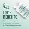 Approved Science Respirasyl - Lung and Respiratory Support - with Quercefit, Vitamins A,C,D, BioPerine - 60 Capsules - Made in The USA view 3