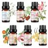 AOPING Essential Oil Set 6x10ML - 100% Pure Organic Plant Oil for Diffuser Massage Aroma Spa Yoga Perfume - Rose, Jasmine, Sandalwood, Vanilla, Neroli, Peach view 1