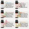AOPING Essential Oil Set 6x10ML - 100% Pure Organic Plant Oil for Diffuser Massage Aroma Spa Yoga Perfume - Rose, Jasmine, Sandalwood, Vanilla, Neroli, Peach view 2
