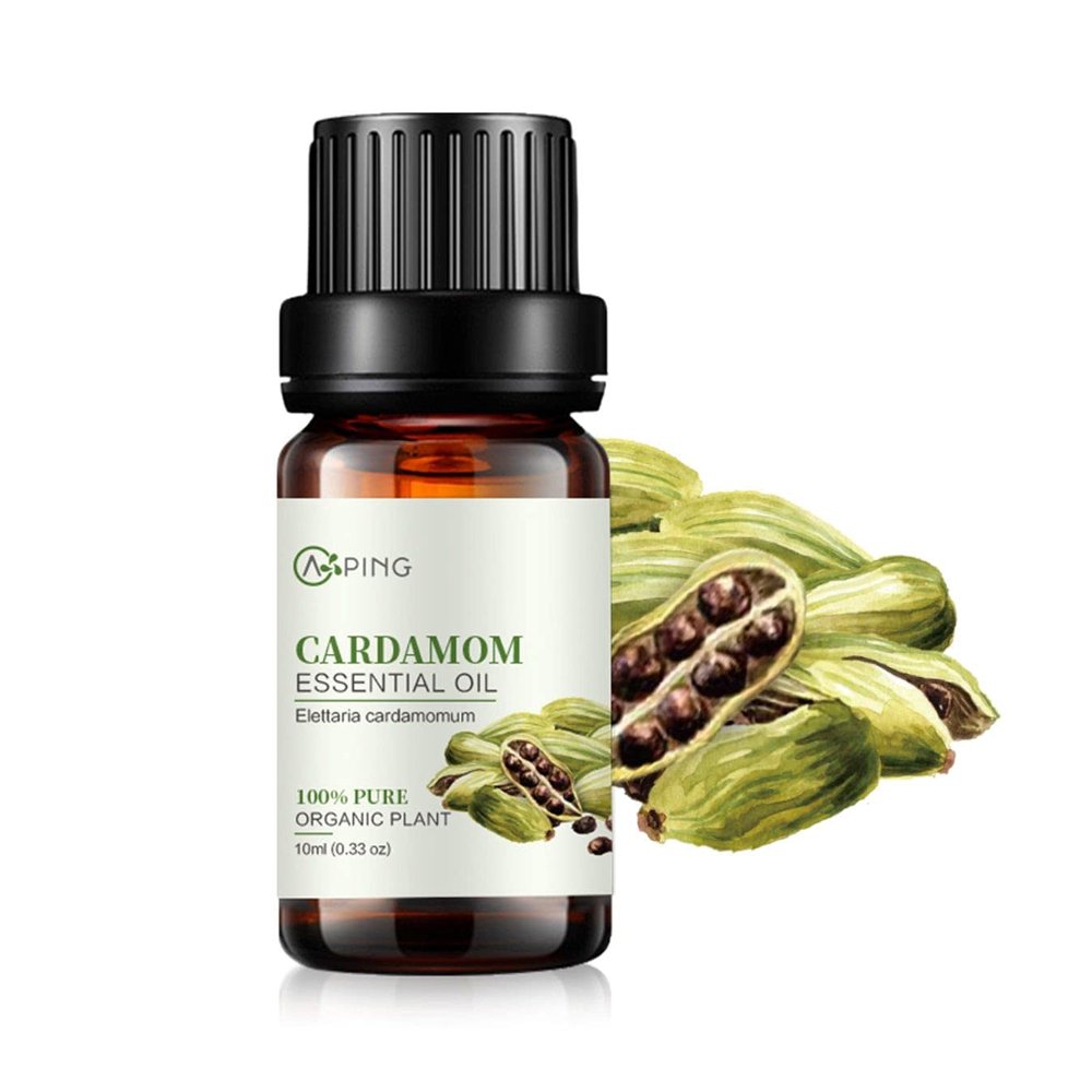 AOPING Cardamom Essential Oil - 100% Pure Organic Natural Plant (Elettaria cardamomum) Cardamom Oil for Diffuser, Aroma, Spa, Massage, Yoga, Perfume, 0.33oz