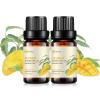 2-Pack Mango Essential Oil - 100% Pure Organic Natural Plant (Mangifera Indica) Mango Oil for Diffuser, Aroma, Spa, Massage, Yoga, Perfume, 2x10ML