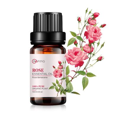 AOPING Rose Essential Oil - 100% Pure Organic Natural Plant (Rosa damascena) Rose Oil for Diffuser, Aroma, Spa, Massage, Yoga, Perfume, 0.33oz