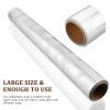 Toyvian Clear Cellophane Wrap Roll: Width 16.9 Inches Length 98.4 Feet| 2.5 Mil Thicken Christmas Snowflake Cellophane Roll Crystal Wrappings for Hampers Baskets Flower Florist Wrap view 2