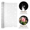Toyvian Clear Cellophane Wrap Roll: Width 16.9 Inches Length 98.4 Feet| 2.5 Mil Thicken Christmas Snowflake Cellophane Roll Crystal Wrappings for Hampers Baskets Flower Florist Wrap view 3