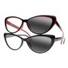 bestsight1936 2 Colors Women's Cat Eye Auto Gray Lens UV400 Reading Glass view 2