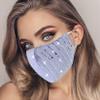 MLGDA Sparkly Sequins Face Cover Glitter Cotton Sequin Masc Masquerade Face Covering view 3