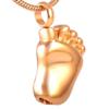 KBFDWEC Lovely Foot Cremation urn Jewelry Ashes Keepsake Memorial Pendant view 1