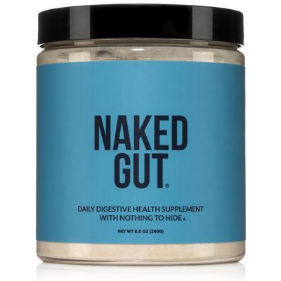 NAKED Gut - Daily Gut Health Supplement - Natural Gut Health Powder for Gut Cleanse, Digestive Support, GMO-Free, Soy-Free, Gluten-Free, Vegan and Hypoallergenic, 40 Servings