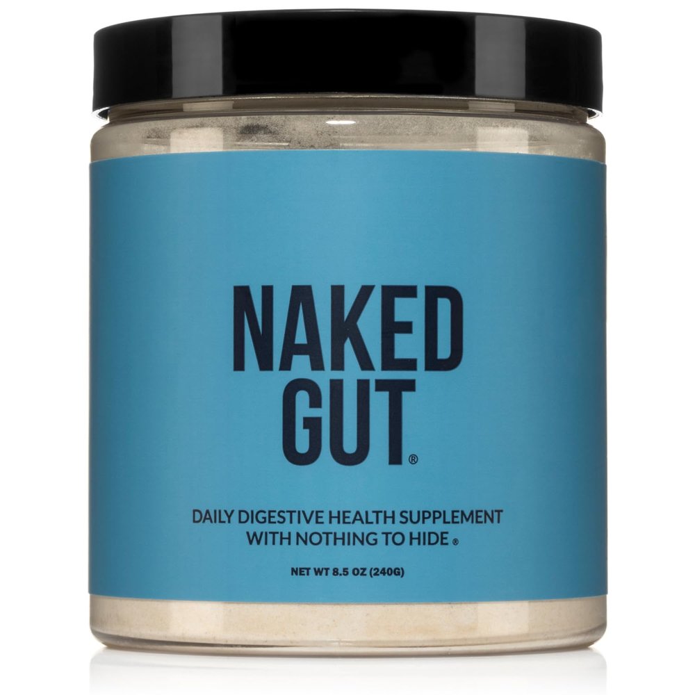NAKED Gut - Daily Gut Health Supplement - Natural Gut Health Powder for Gut Cleanse, Digestive Support, GMO-Free, Soy-Free, Gluten-Free, Vegan and Hypoallergenic, 40 Servings