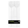 12 Piece Set of Novelty Serving Spoon & Spork White for Dinner Parties, Wedding, Thanksgiving view 1
