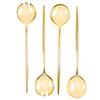 20 Piece Set of Novelty Serving Spoon & Spork Gold for Dinner Parties, Wedding, Thanksgiving view 3