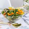 12 Piece Set of Novelty Serving Spoon & Spork Gold for Dinner Parties, Wedding, Thanksgiving view 2