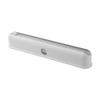 Haguka Plastic Wrap Dispenser with Slide Cutter Reusable Cling Film Dispenser Double Elastic Buckle Adjustable Length for Aluminum foil 1 Roll Plastic Food Wrap Included (White) view 1