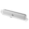 Haguka Plastic Wrap Dispenser with Slide Cutter Reusable Cling Film Dispenser Double Elastic Buckle Adjustable Length for Aluminum foil 1 Roll Plastic Food Wrap Included (White) view 2