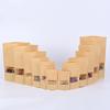 100pcs Brown Gift Kraft Paper Bag Zip Lock Food Snack Tea Bag Packing Retail craft paper bag food (30X40cm) view 1