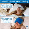 ZOMAPLE Heated Eye Mask, Blue  Soothing Moist Heat for Dry, Tired Eyes  Quick Microwave Prep, Adjustable Strap, Travel Pouch & Plush Washable Cover  Reusable, Cord-Free Warm Compress for Eyes view 2