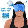 ZOMAPLE Heated Eye Mask, Blue  Soothing Moist Heat for Dry, Tired Eyes  Quick Microwave Prep, Adjustable Strap, Travel Pouch & Plush Washable Cover  Reusable, Cord-Free Warm Compress for Eyes view 3