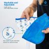 ZOMAPLE Heated Eye Mask, Blue  Soothing Moist Heat for Dry, Tired Eyes  Quick Microwave Prep, Adjustable Strap, Travel Pouch & Plush Washable Cover  Reusable, Cord-Free Warm Compress for Eyes view 4