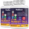 NuBest Tall Kids - Multivitamins & Minerals for Age 2 to 9 - Bone Strength & Immunity Support - Helps Kids, Toddlers Healthy - Animal Shapes - 120 Chewable Berry Tablets | 2 Months Supply view 1